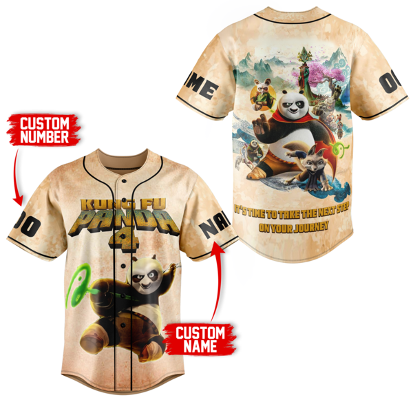 Kung Fu Panda Baseball Jersey For Men Women And Kids Gift