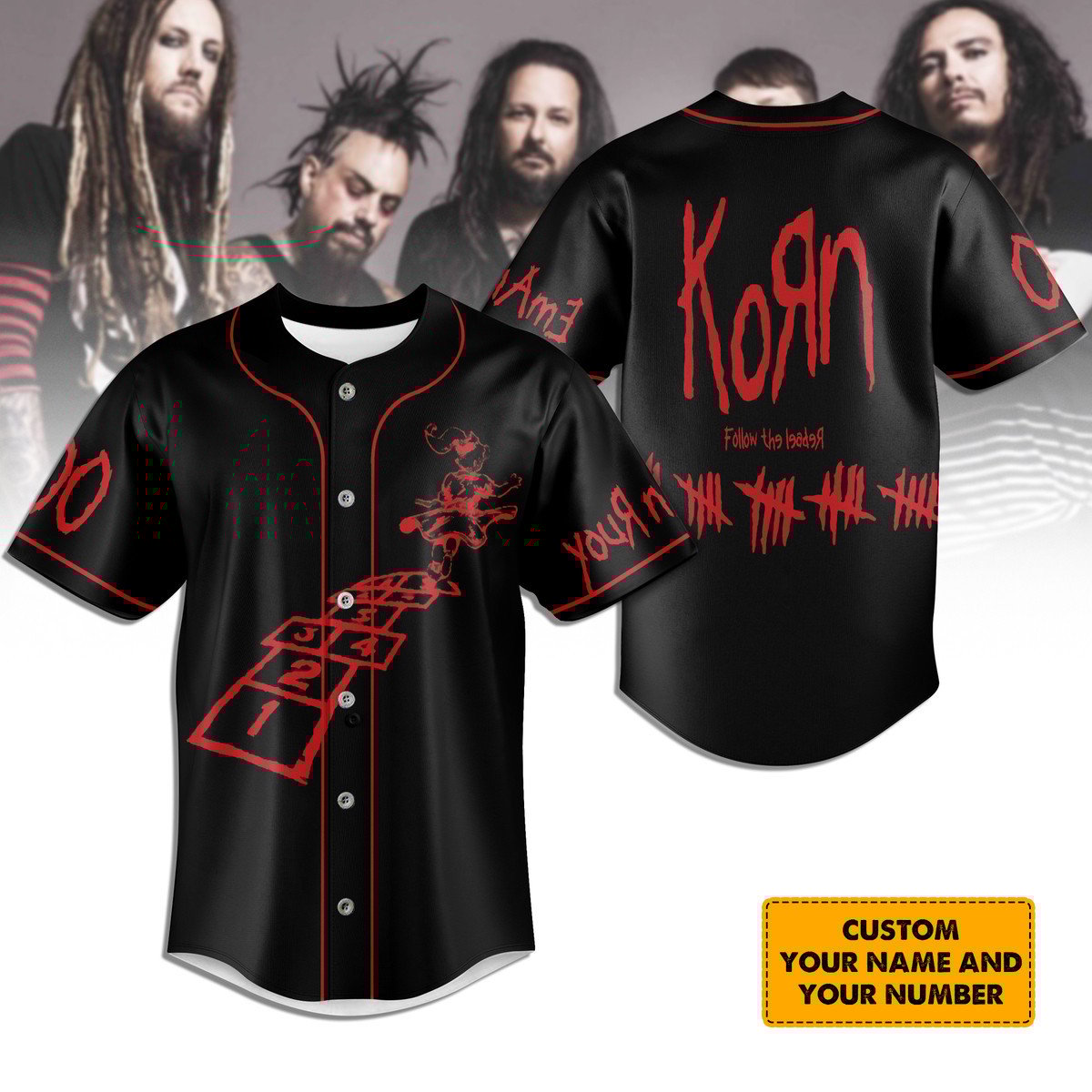 Korn Baseball Jersey For Men Women And Kids Gift