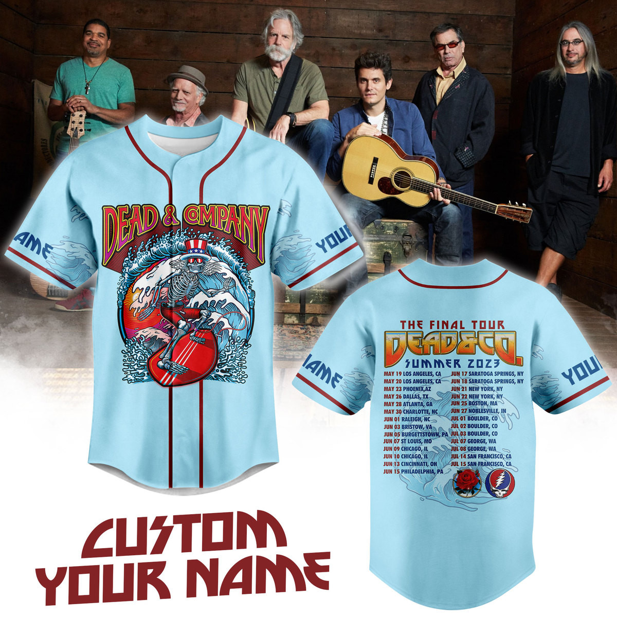 Dead & Company Baseball Jersey For Men Women And Kids Gift
