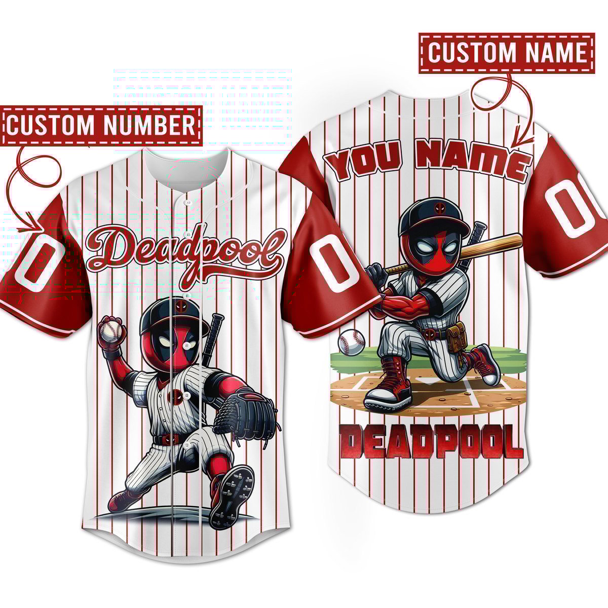 Deadpool & Wolverine Baseball Jersey For Men Women And Kids Gift