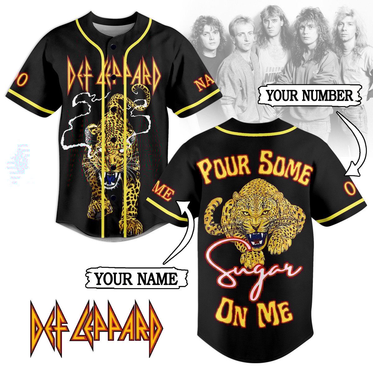 Def Leppard Baseball Jersey For Men Women And Kids Gift
