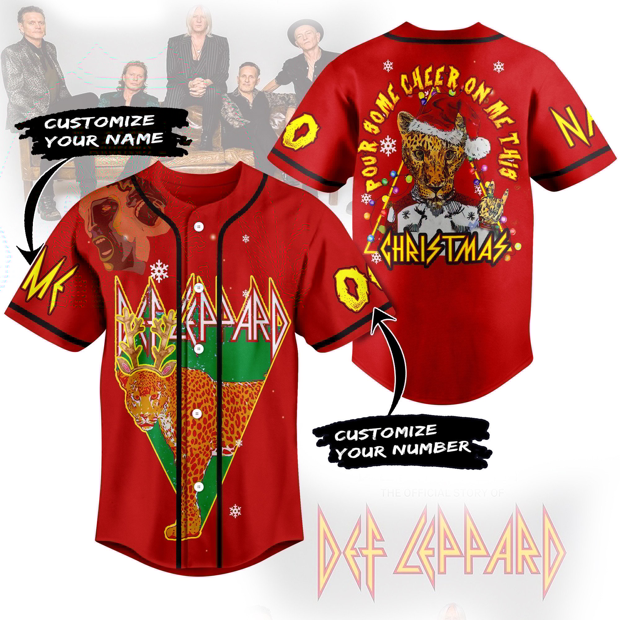 Def Leppard Baseball Jersey For Men Women And Kids Gift