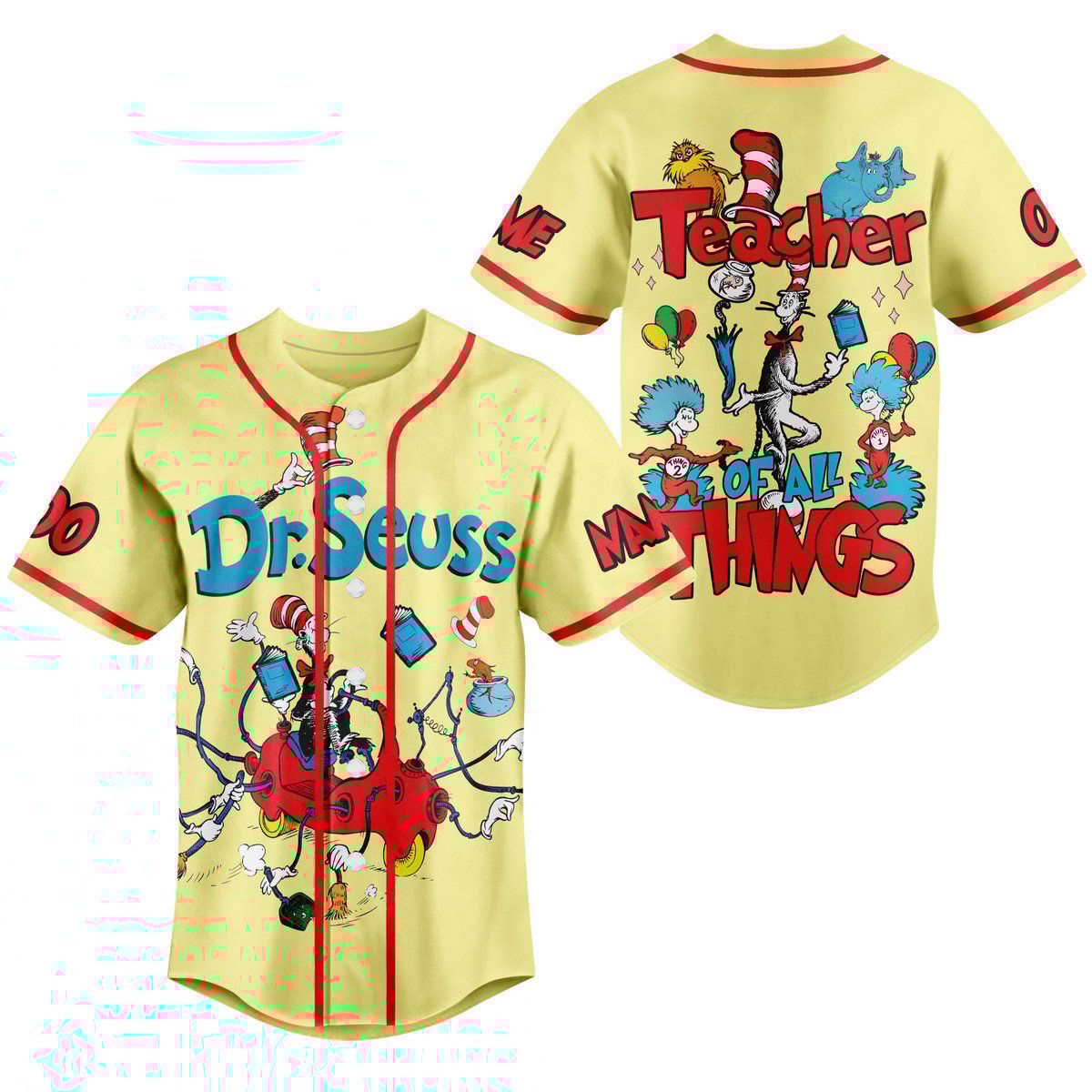 Dr. Seuss Baseball Jersey For Men Women And Kids Gift