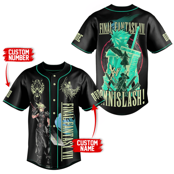 Final Fantasy VII Baseball Jersey For Men Women And Kids Gift
