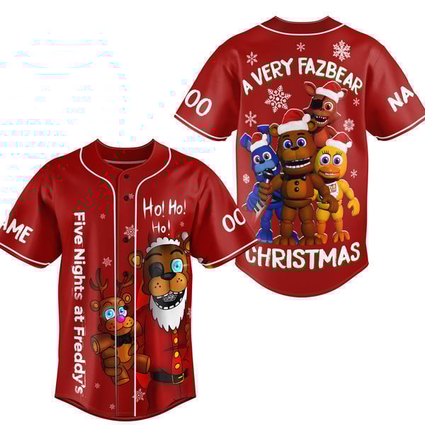 Five Nights At Freddy Baseball Jersey For Men Women And Kids Gift