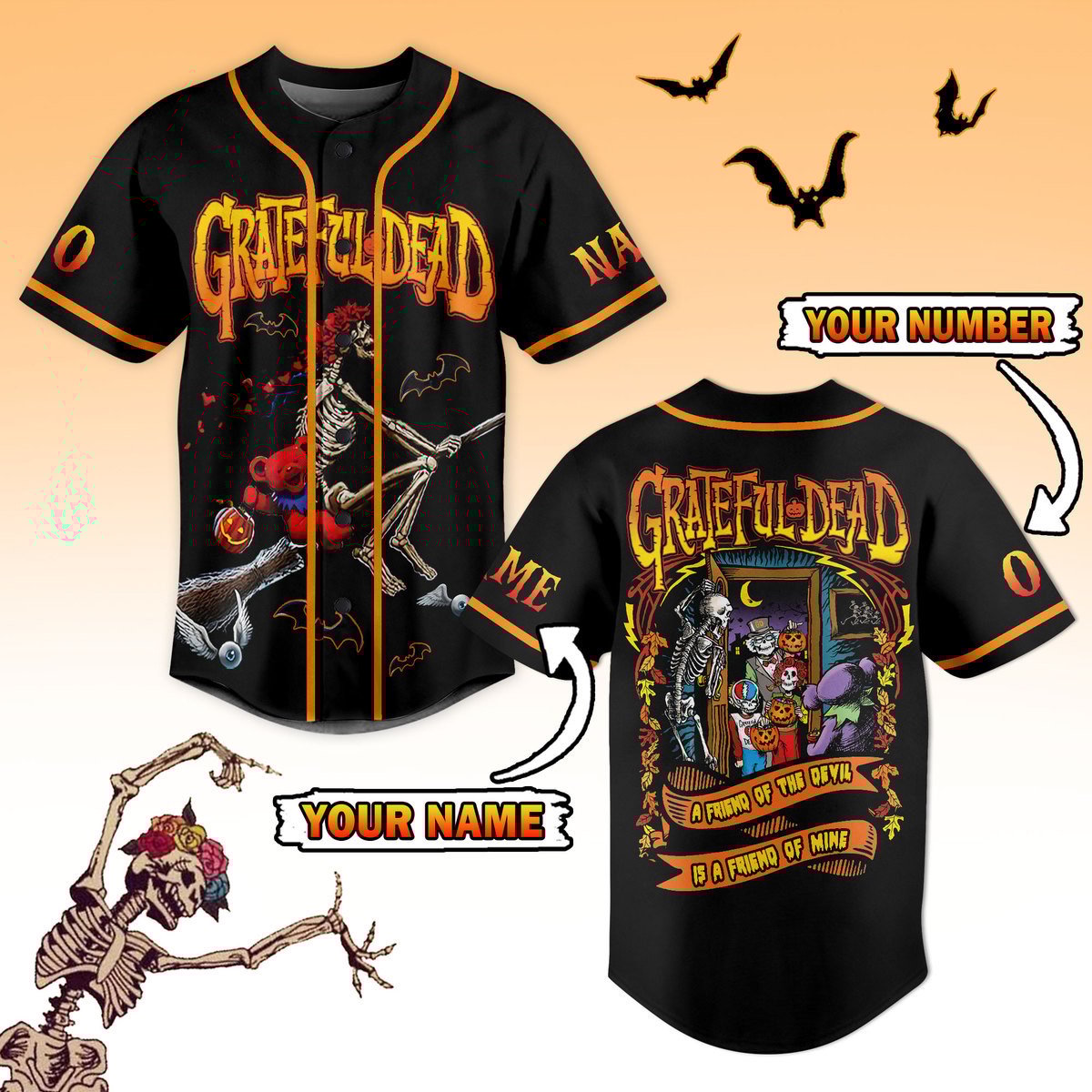 Grateful Dead Baseball Jersey For Men Women And Kids Gift Grateful Dead Baseball Jersey For Men Women And Kids Gift