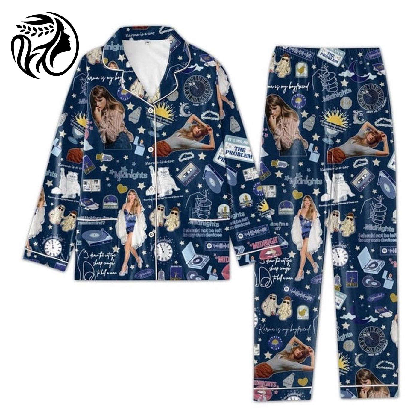 Authentic 1989 Taylorr s Blue Pajamas Set – TS Eras Tour Version