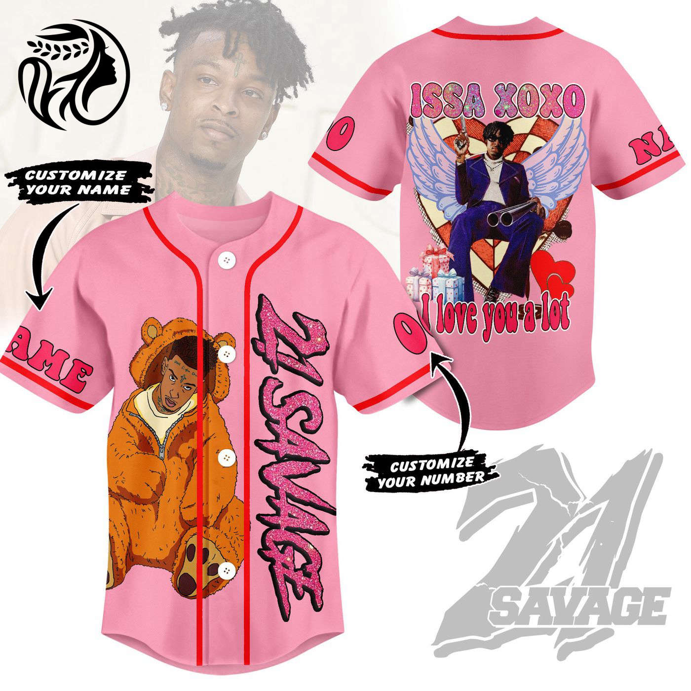 Gift Savage Baseball Jersey For Men Women And Kids Gift