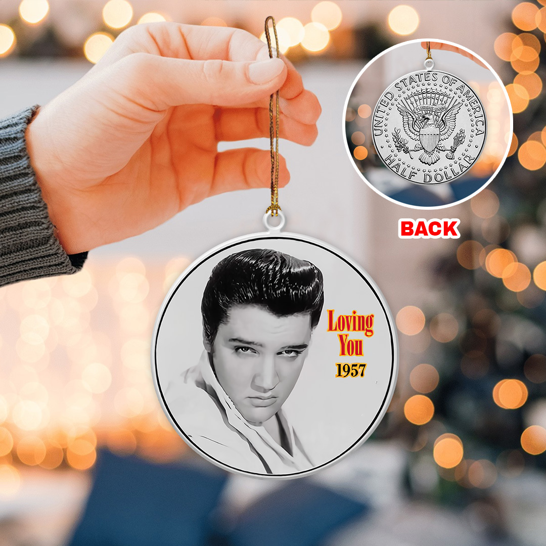 Elvis Presley 2-Side Printed Acrylic Ornament.3