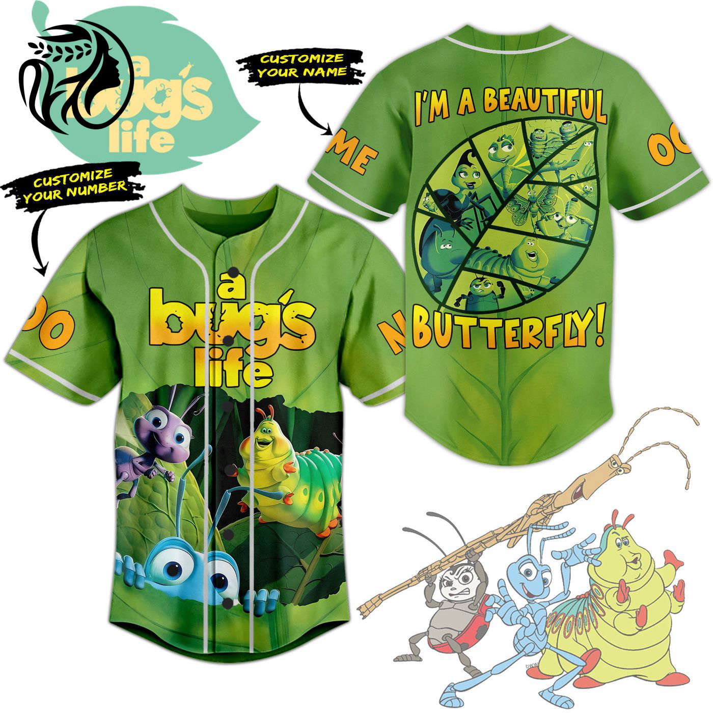 A Bug Life Baseball Jersey For Men Women And Kids Gift