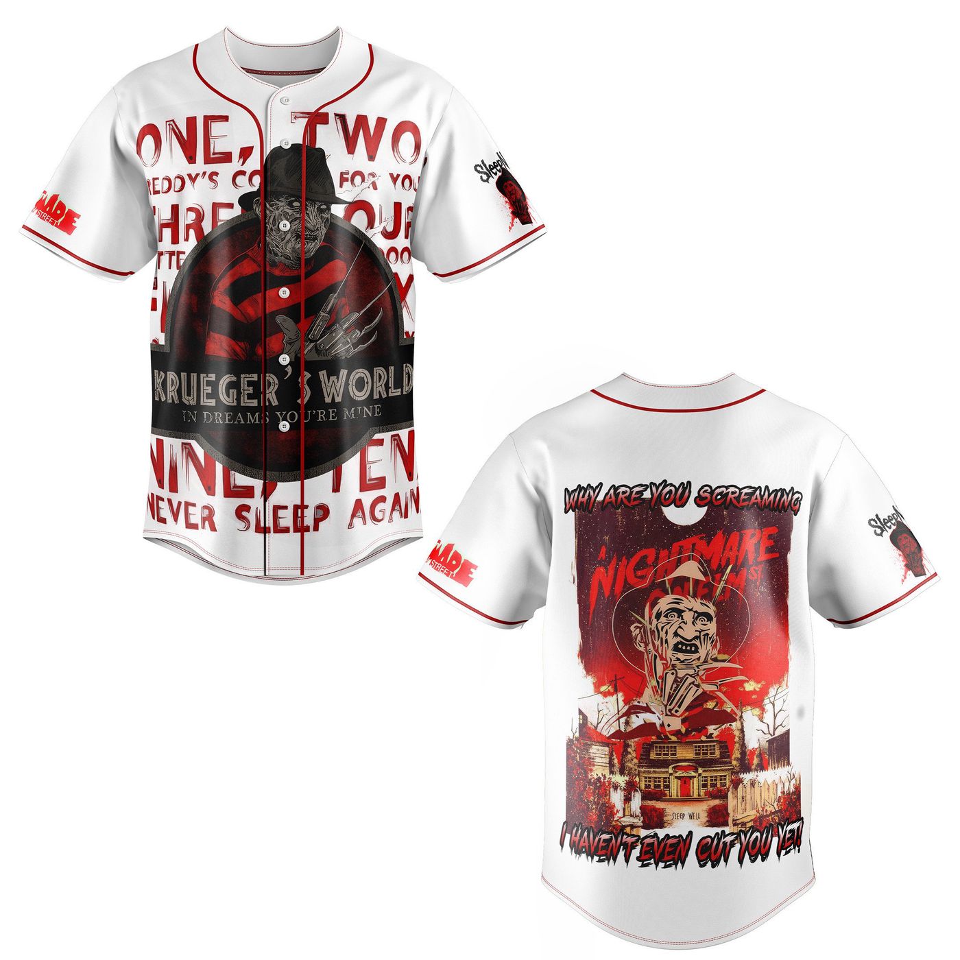 A Nightmare on Elm Street Baseball Jersey For Men Women And Kids Gift