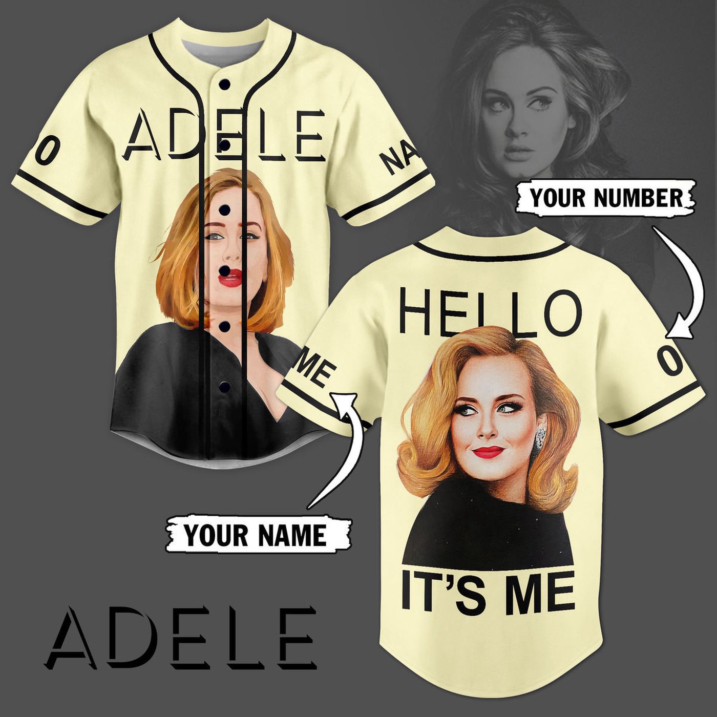 Adele Baseball Jersey For Men Women And Kids Gift