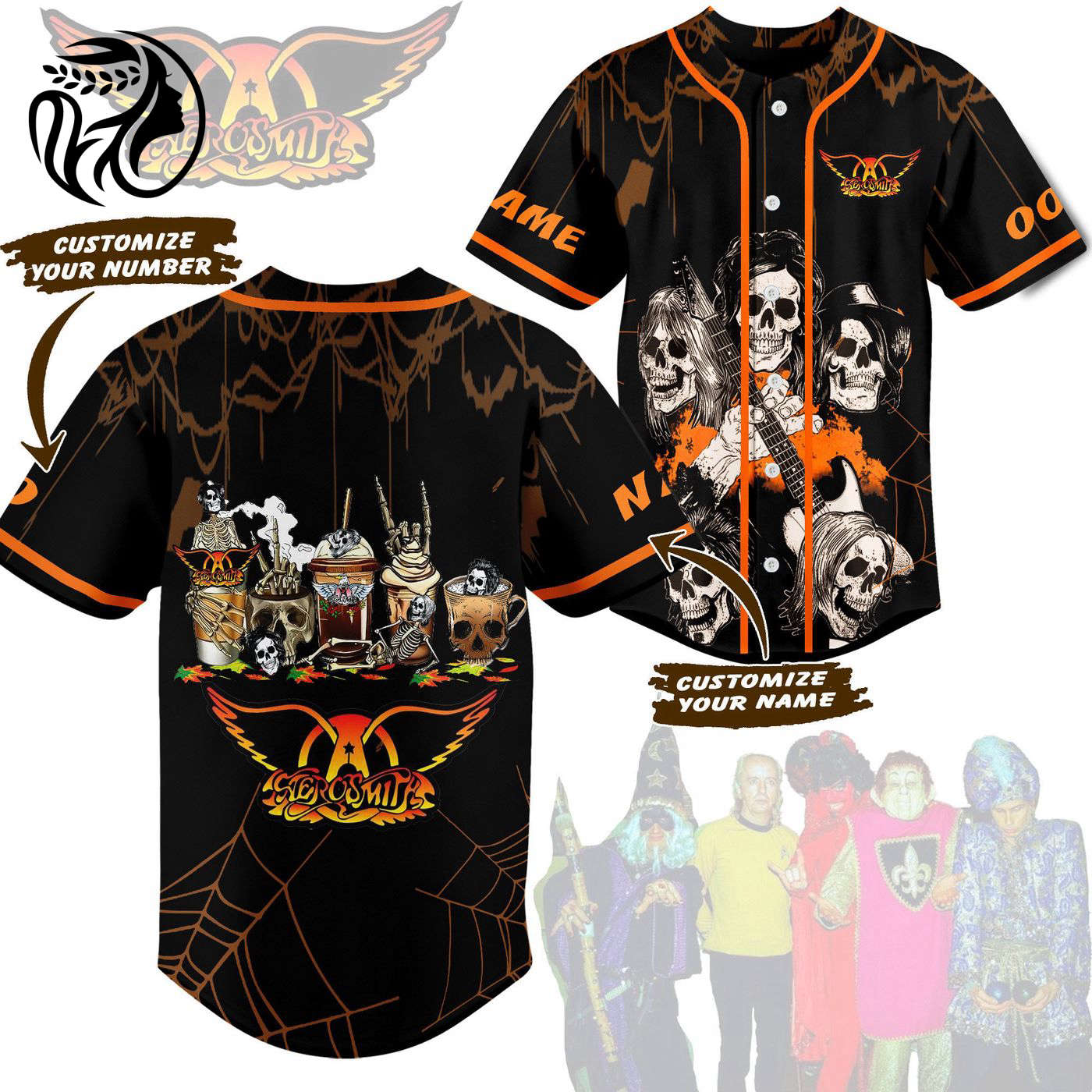 Aerosmith Baseball Jersey For Men Women And Kids Gift