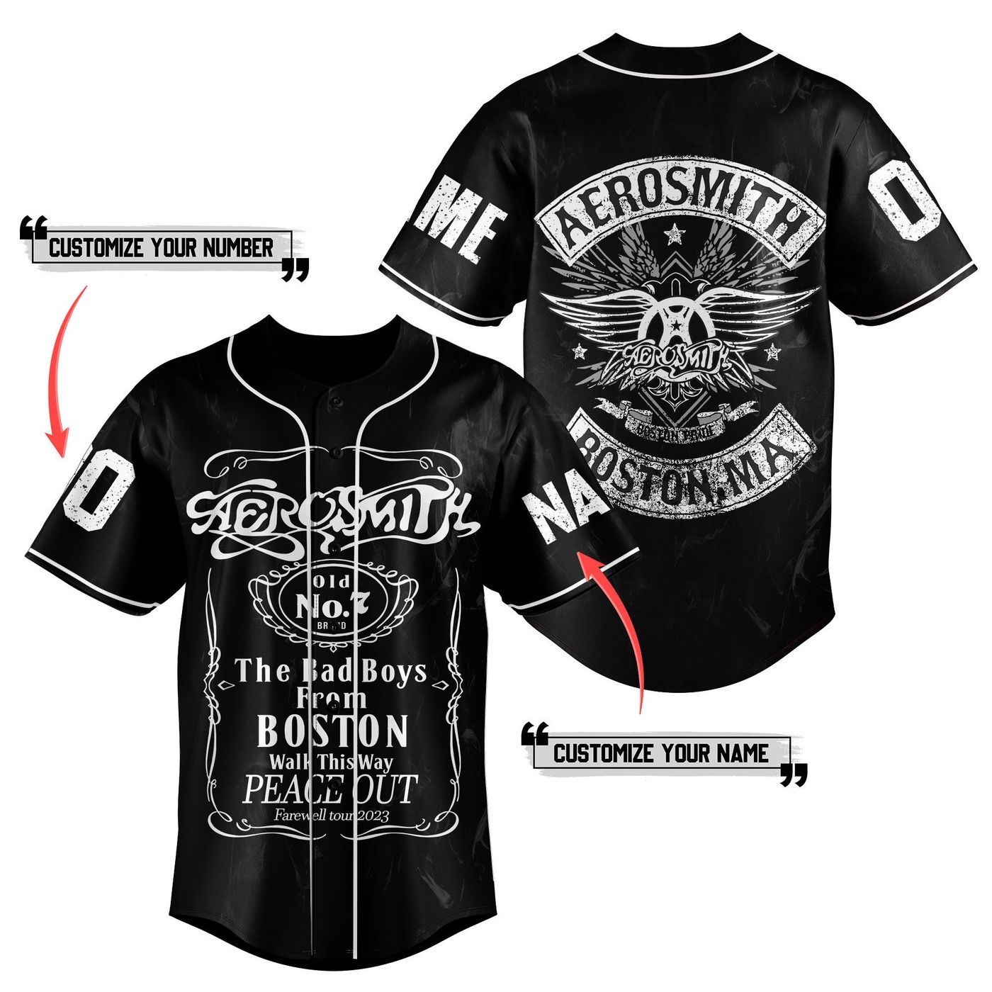 Aerosmith Baseball Jersey For Men Women And Kids Gift