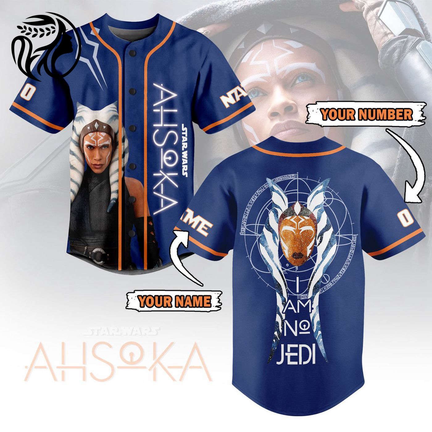 Ahsoka Baseball Jersey For Men Women And Kids Gift