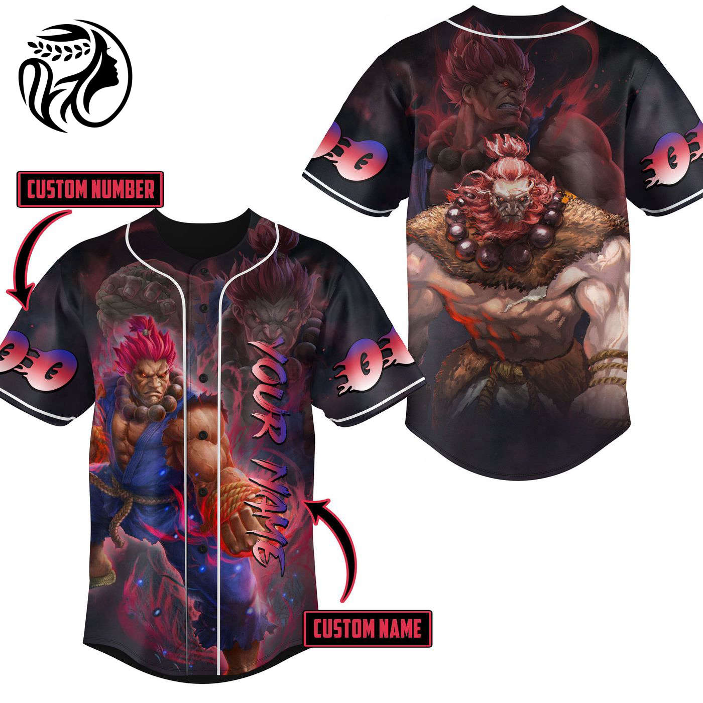 Akuma Baseball Jersey For Men Women And Kids Gift