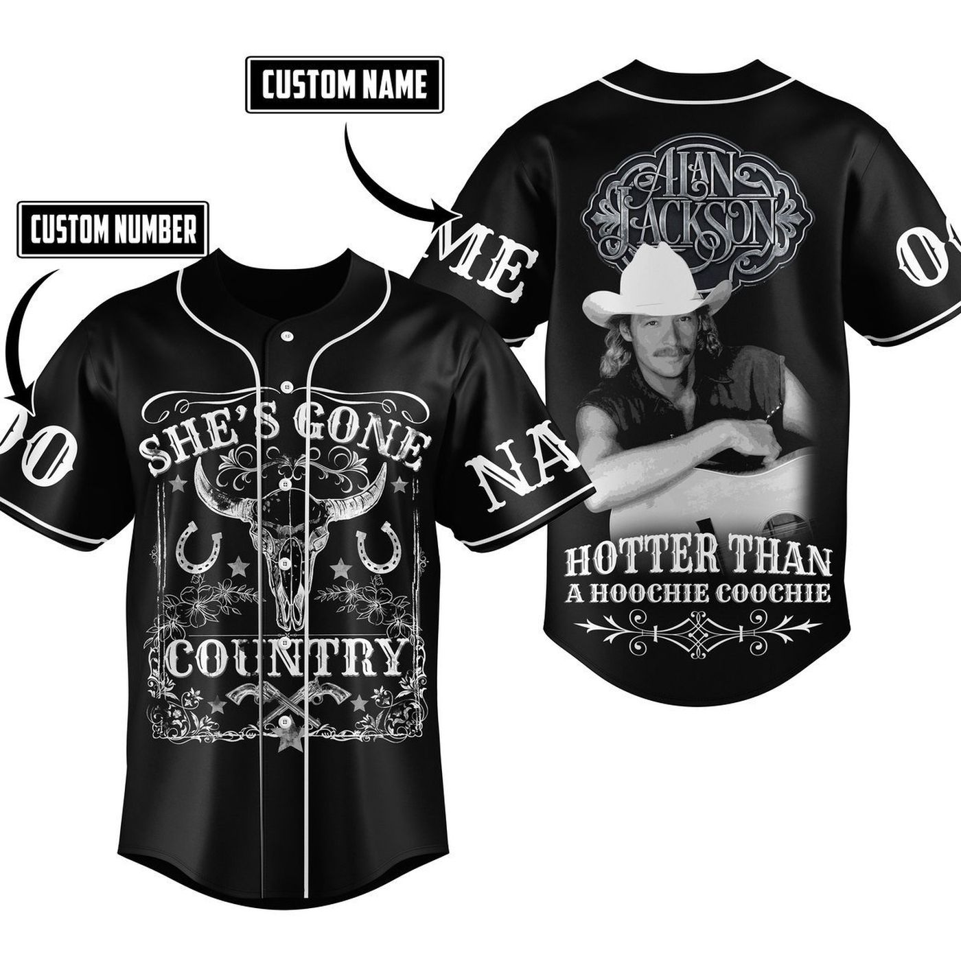 Alan Jackson Baseball Jersey For Men Women And Kids Gift