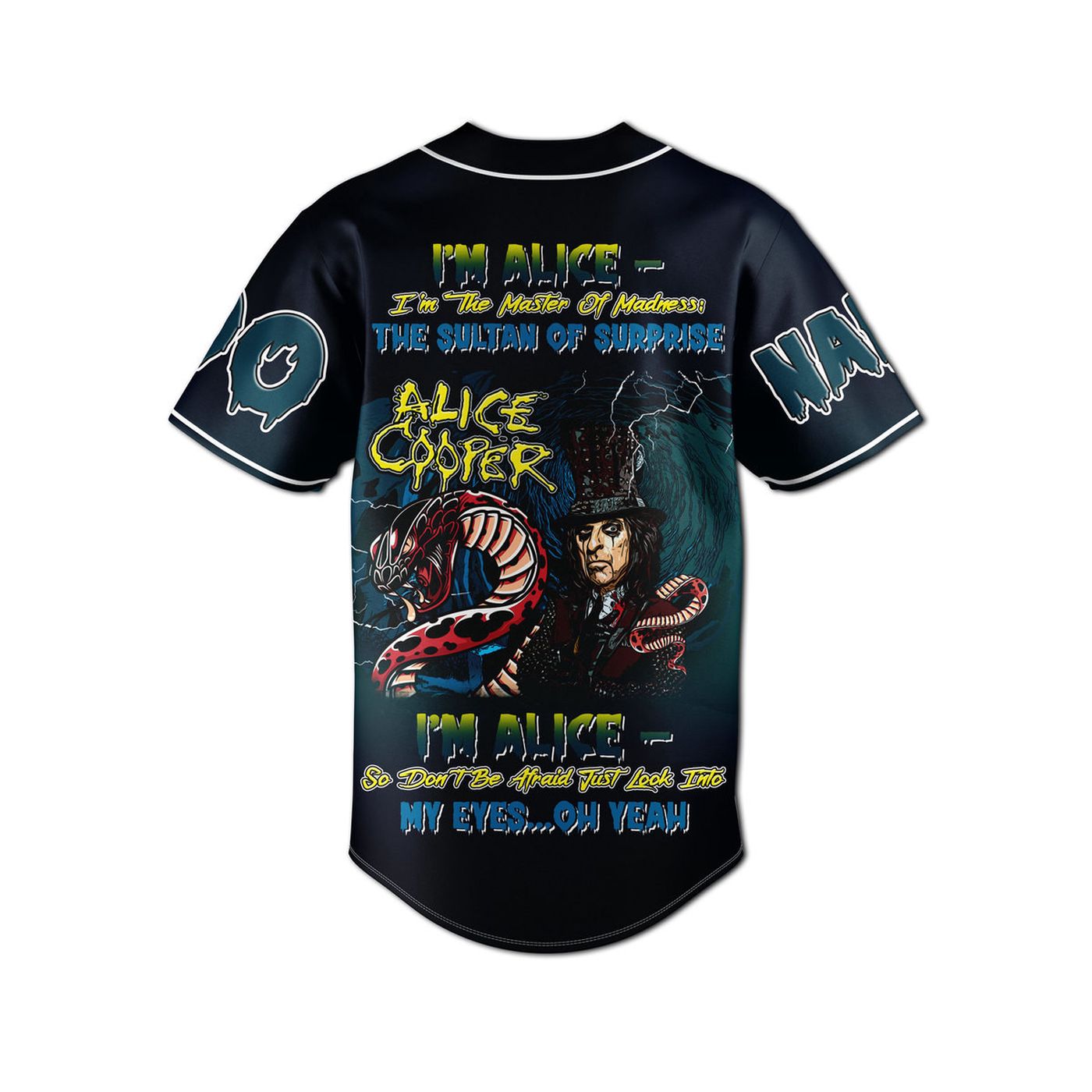 Alice Cooper Baseball Jersey For Men Women And Kids Gift
