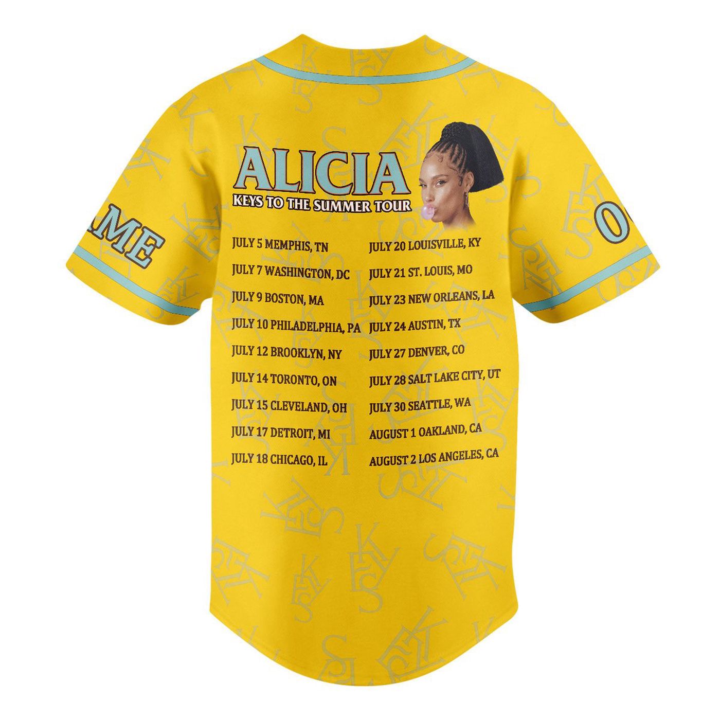 Alicia Keys Baseball Jersey For Men Women And Kids Gift