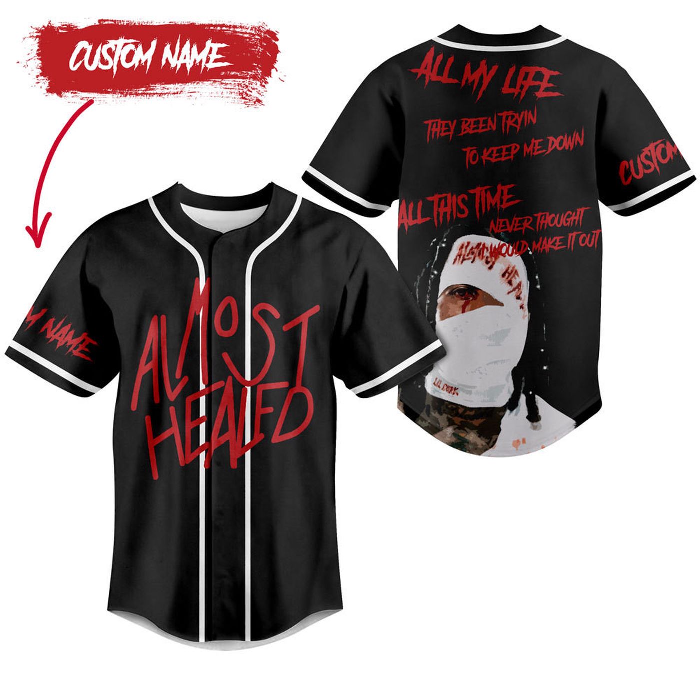 Almost Healed Baseball Jersey For Men Women And Kids Gift