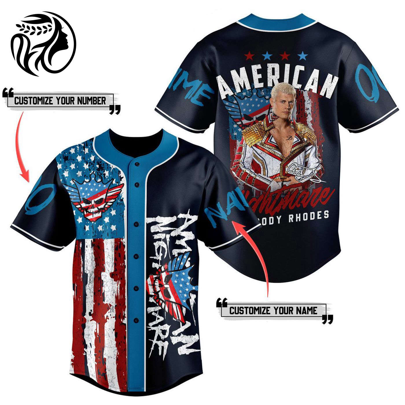 American Nightmare Cody Rhodes Baseball Jersey For Men Women And Kids Gift