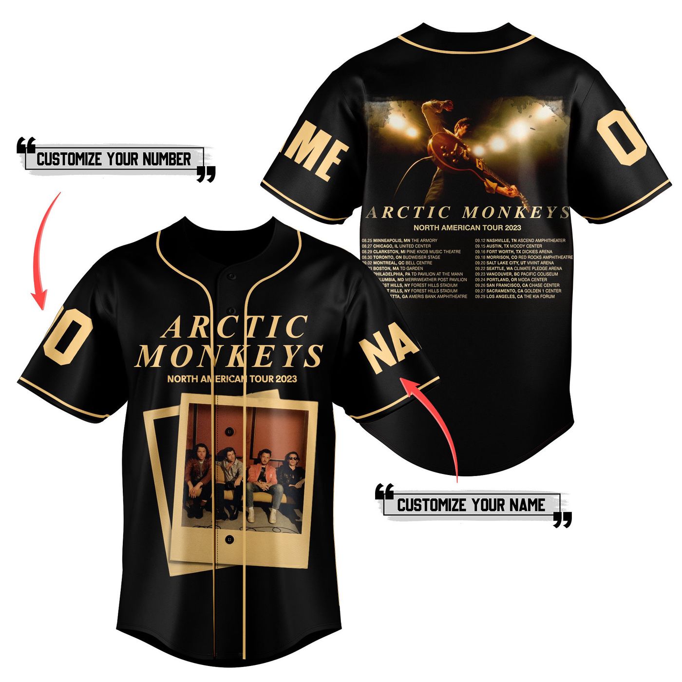 Arctic Monkeys Baseball Jersey For Men Women And Kids Gift