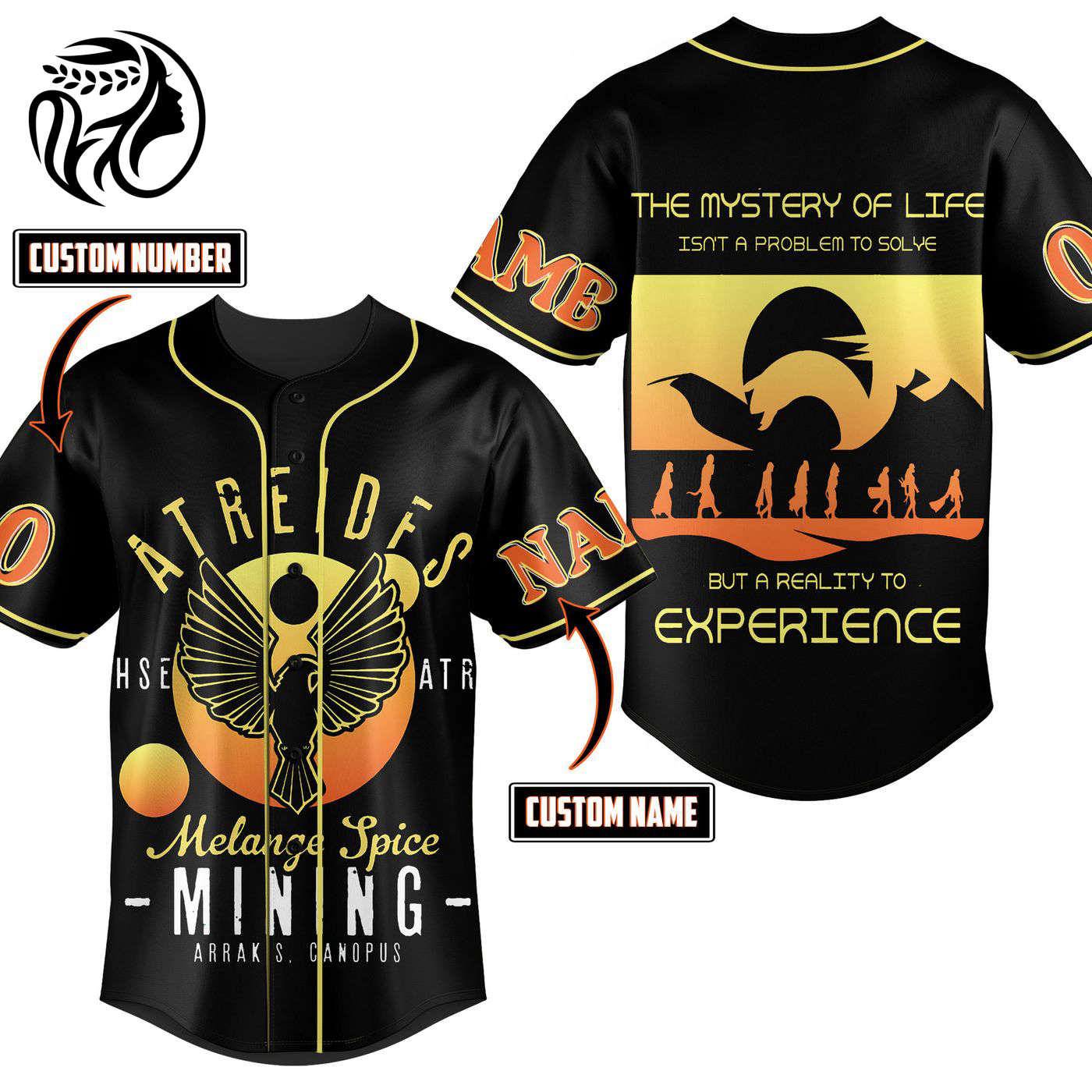 Atreides Melange Spice Mining Baseball Jersey For Men Women And Kids Gift