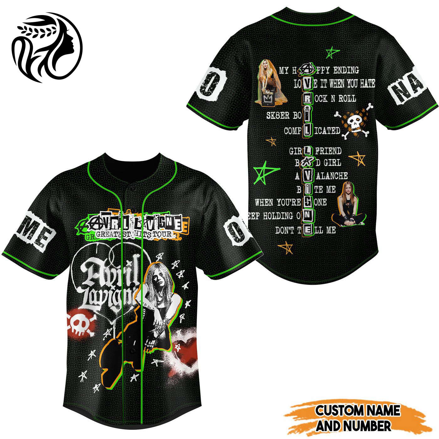 Avril Lavigne Baseball Jersey For Men Women And Kids Gift