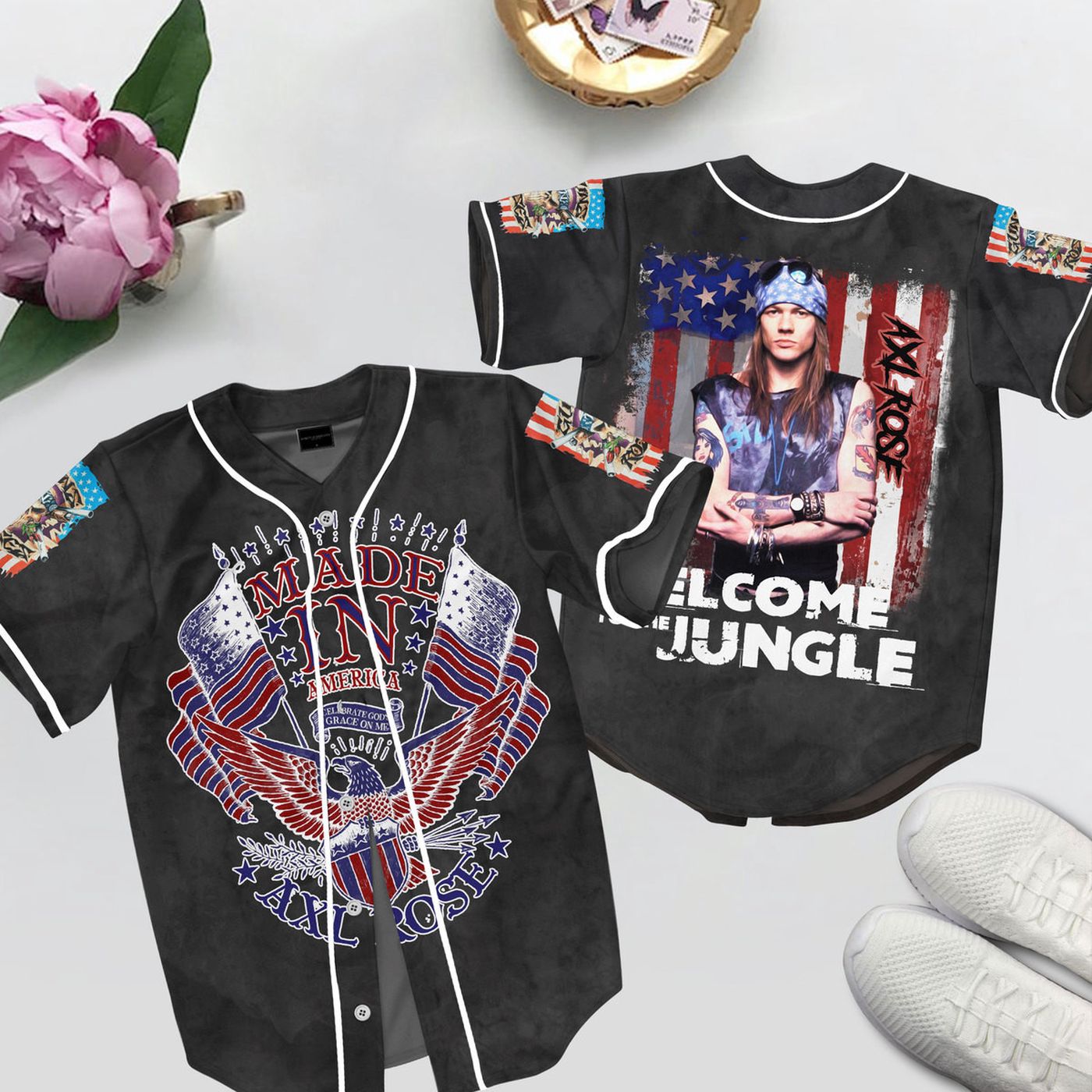 Axl Rose Baseball Jersey For Men Women And Kids Gift