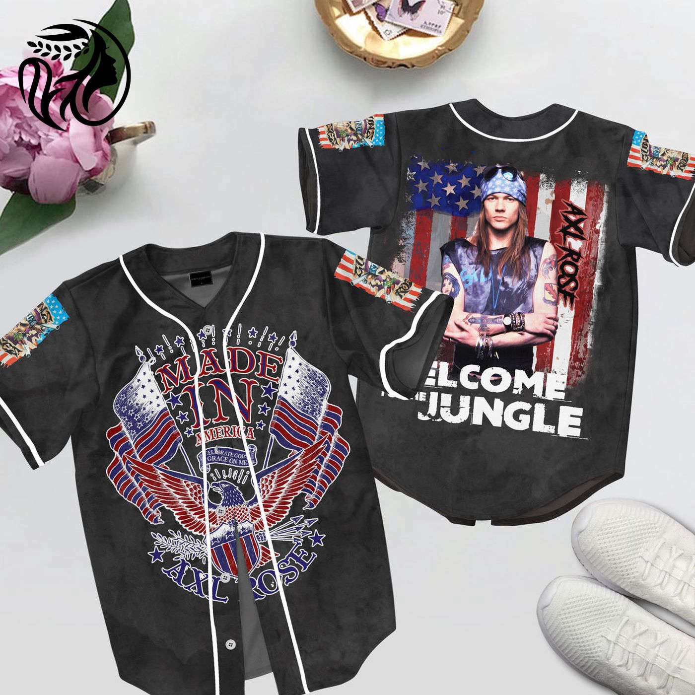Axl Rose Baseball Jersey For Men Women And Kids Gift