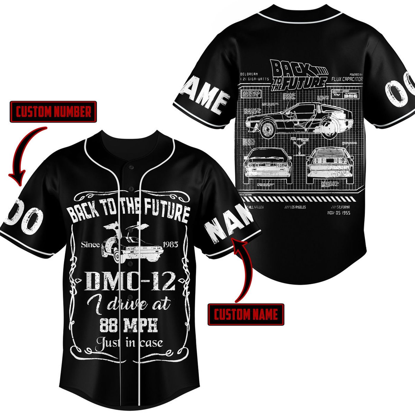 Back To The Future Baseball Jersey For Men Women And Kids Gift