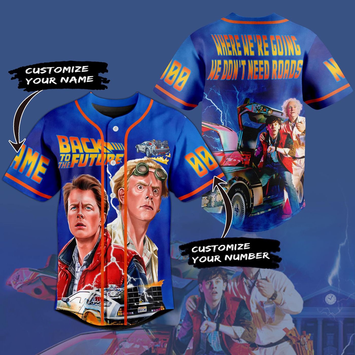 Back To The Future Baseball Jersey For Men Women And Kids Gift