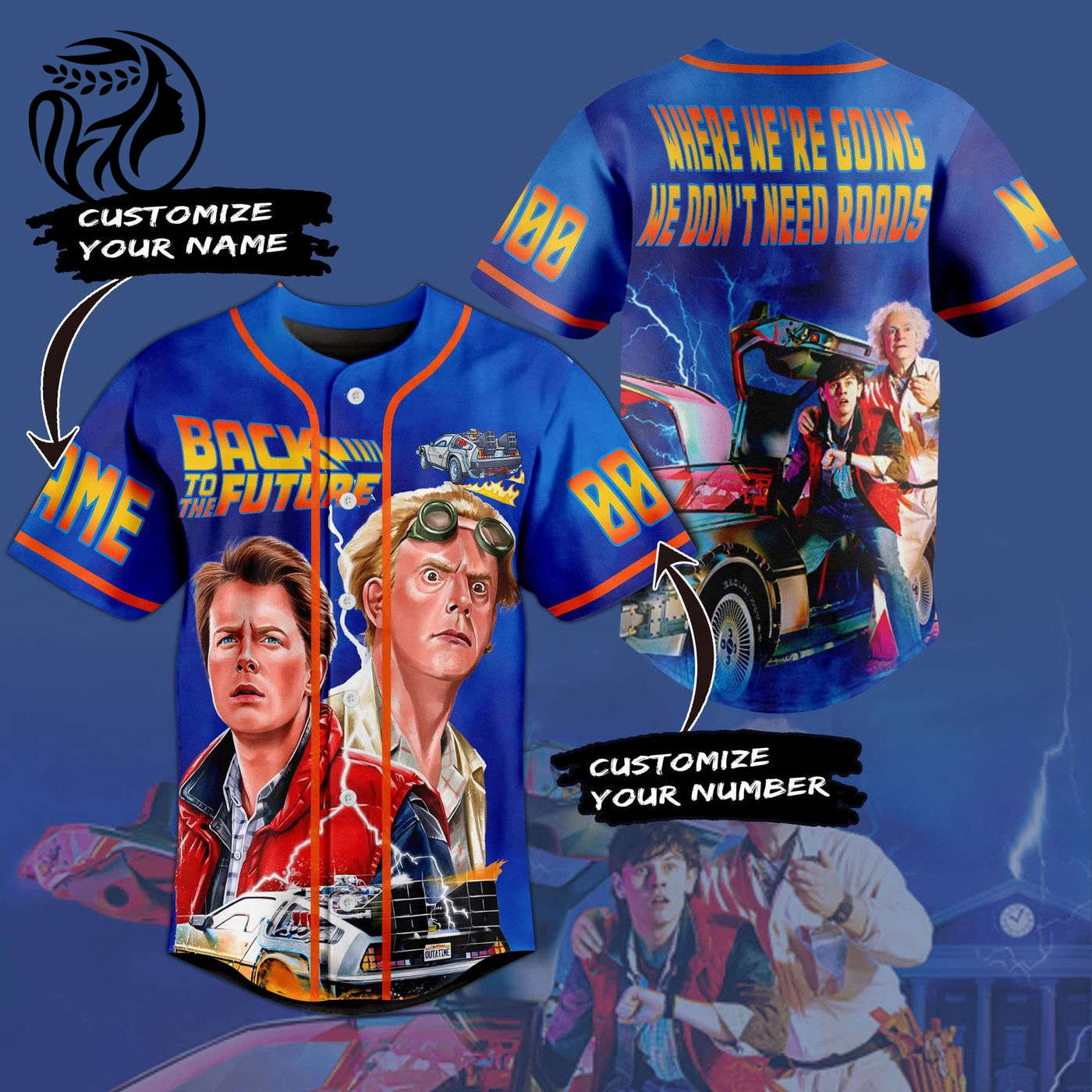 Back To The Future Baseball Jersey For Men Women And Kids Gift