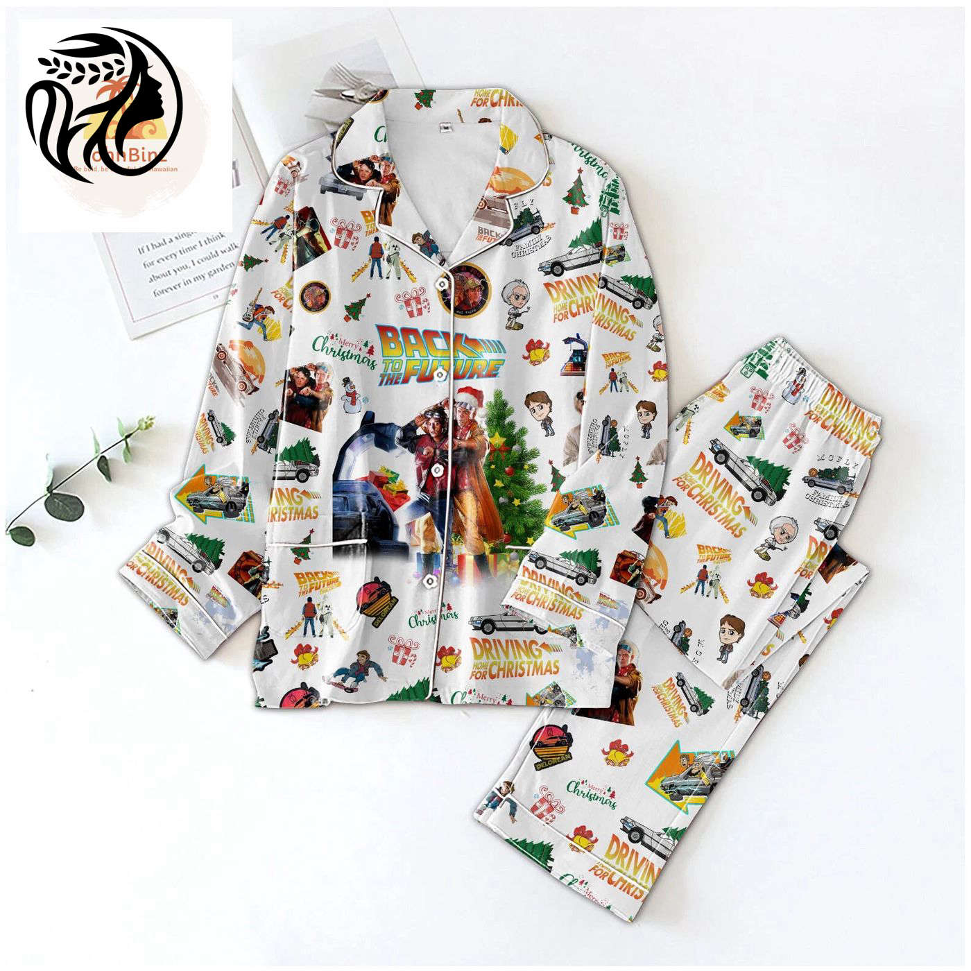 Back to the Future Pajamas Set: Festive Movie Holiday & Christmas PJs – Perfect Gift for Women