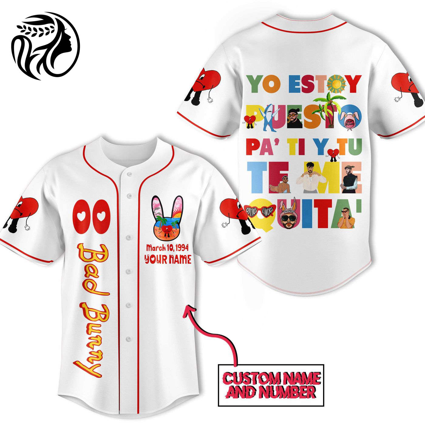 Bad Bunny Baseball Jersey For Men Women And Kids Gift