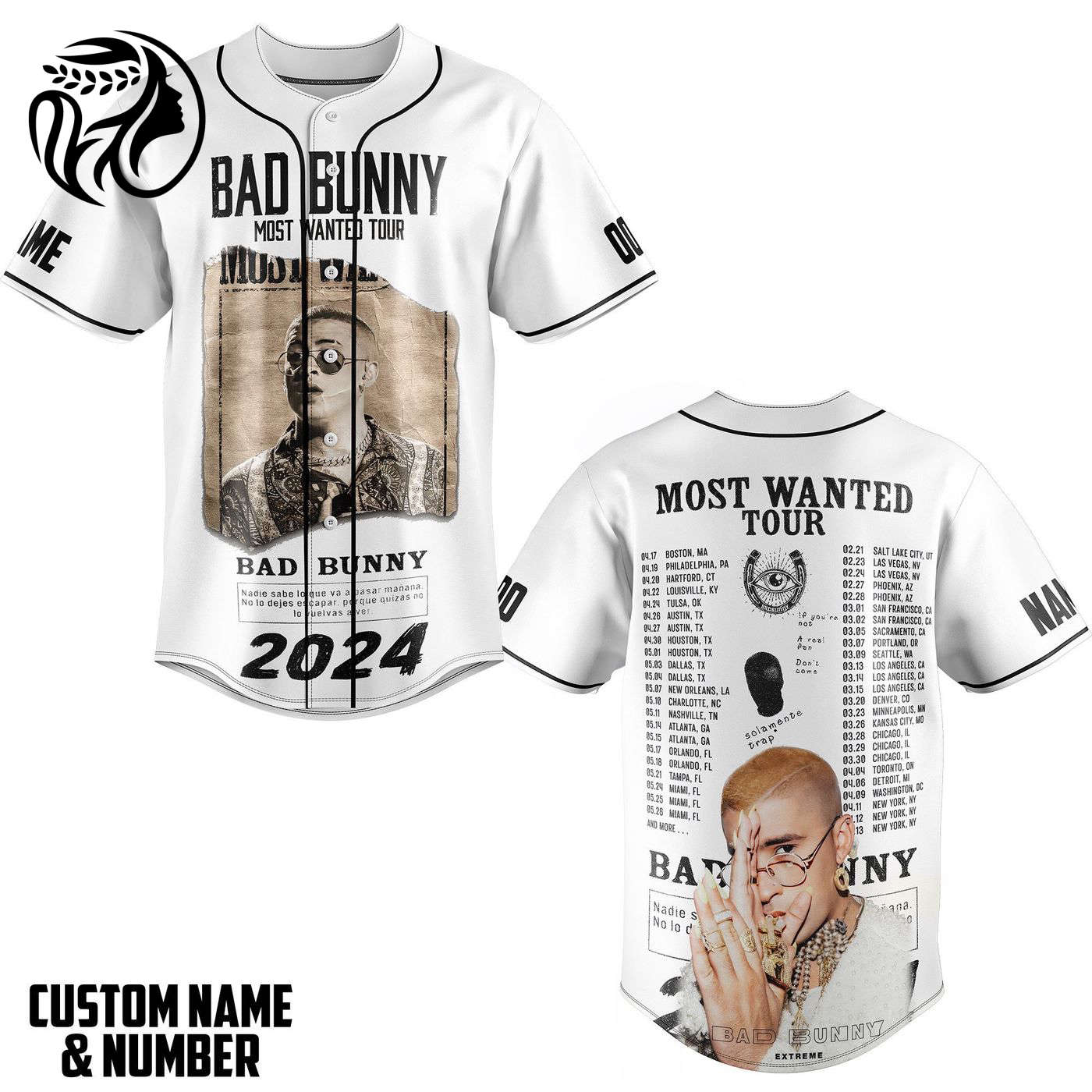 Bad Bunny Baseball Jersey For Men Women And Kids Gift