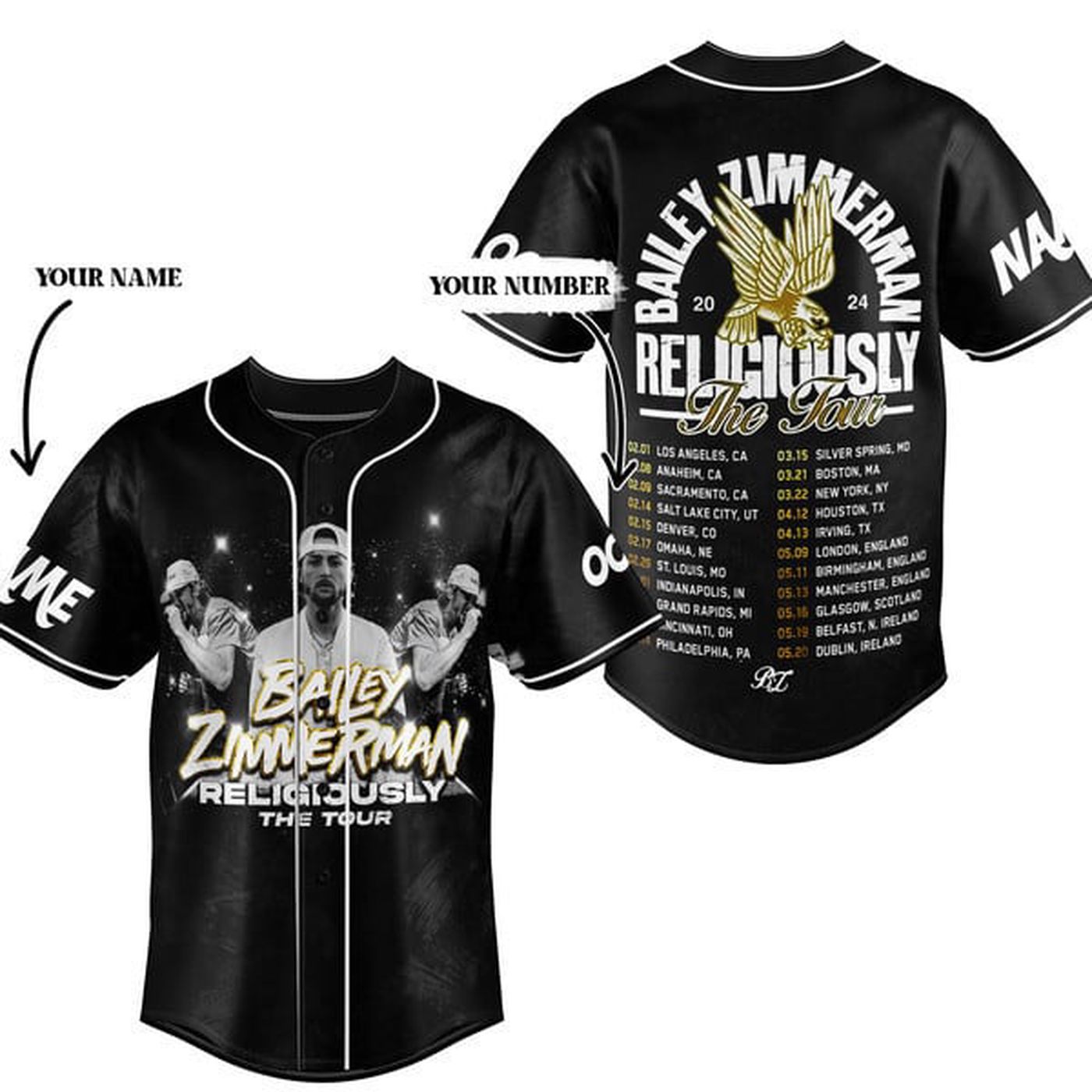 Bailey Zimmerman Baseball Jersey For Men Women And Kids Gift