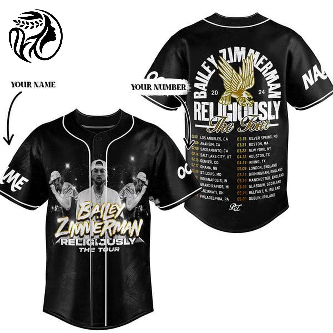 Bailey Zimmerman Baseball Jersey For Men Women And Kids Gift