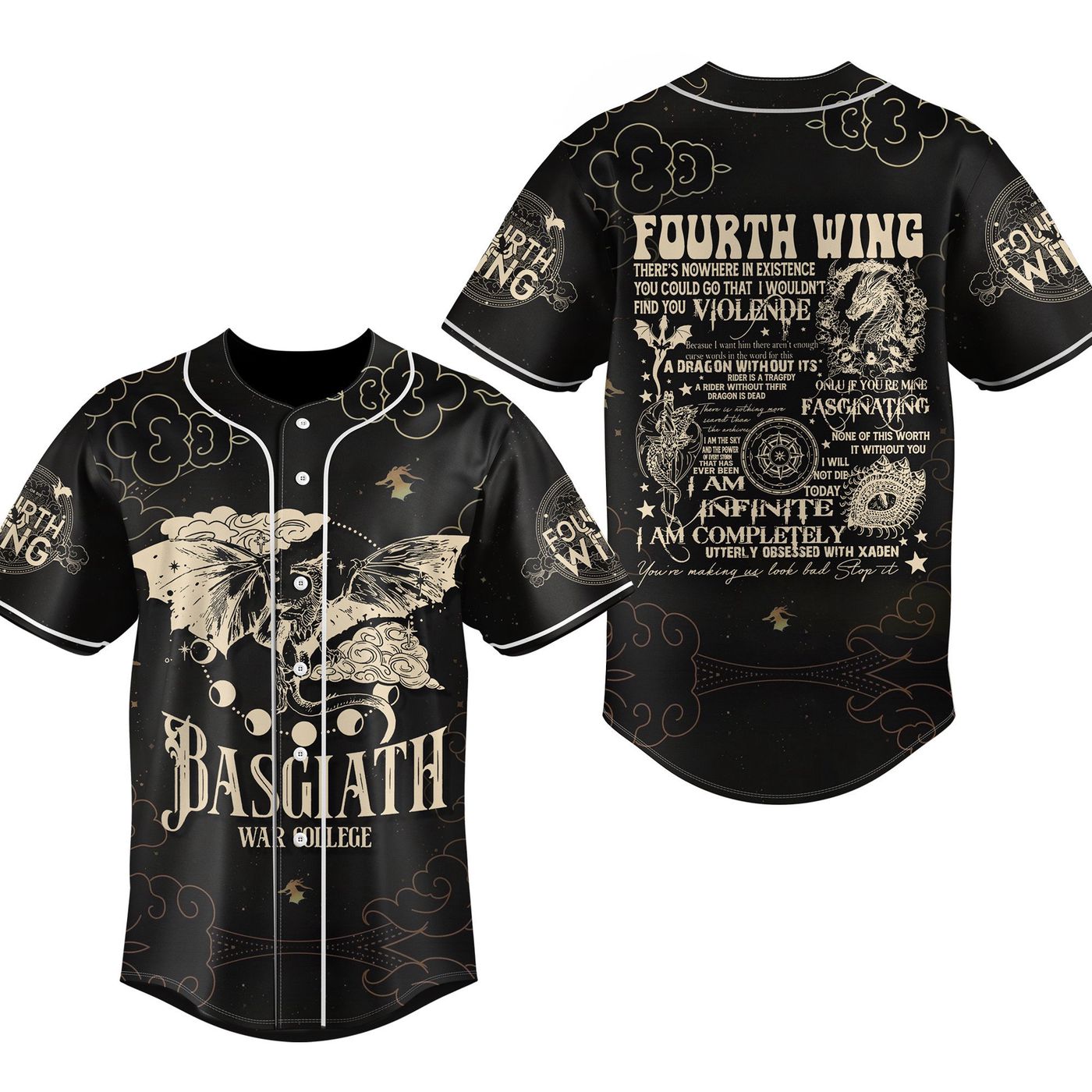 Basgiath War College Baseball Jersey For Men Women And Kids Gift