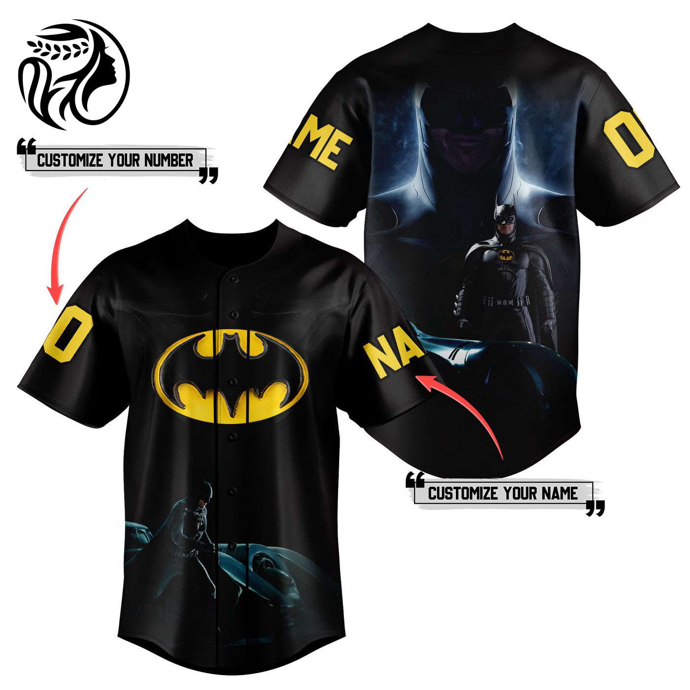 Batman Baseball Jersey For Men Women And Kids Gift