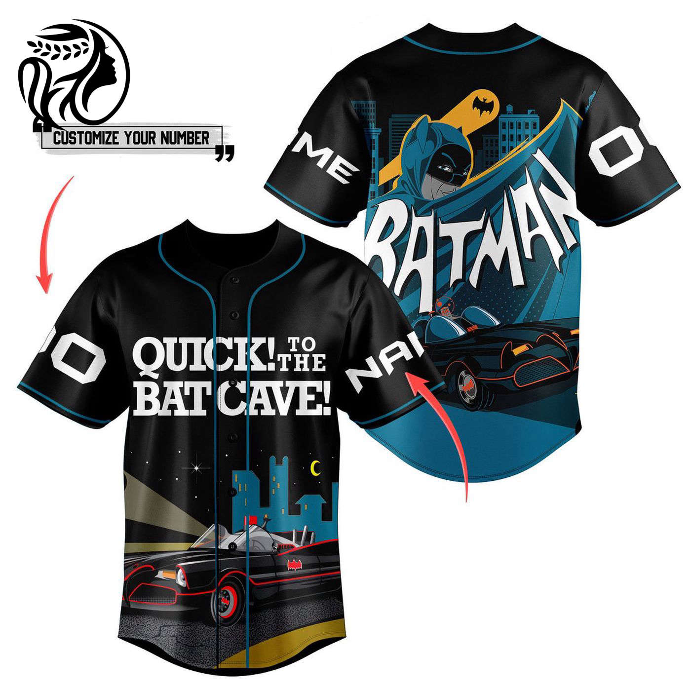 Batman Quick To The Bat Cave Baseball Jersey For Men Women And Kids Gift
