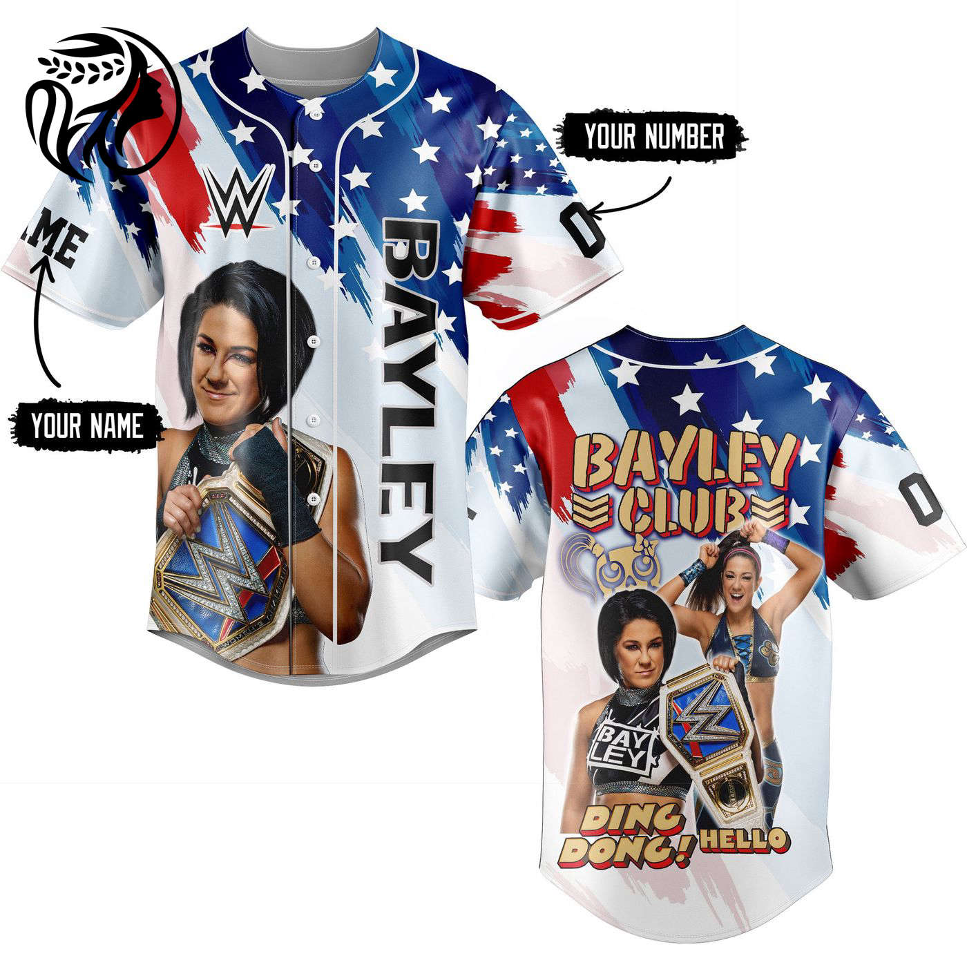 Bayley Baseball Jersey For Men Women And Kids Gift
