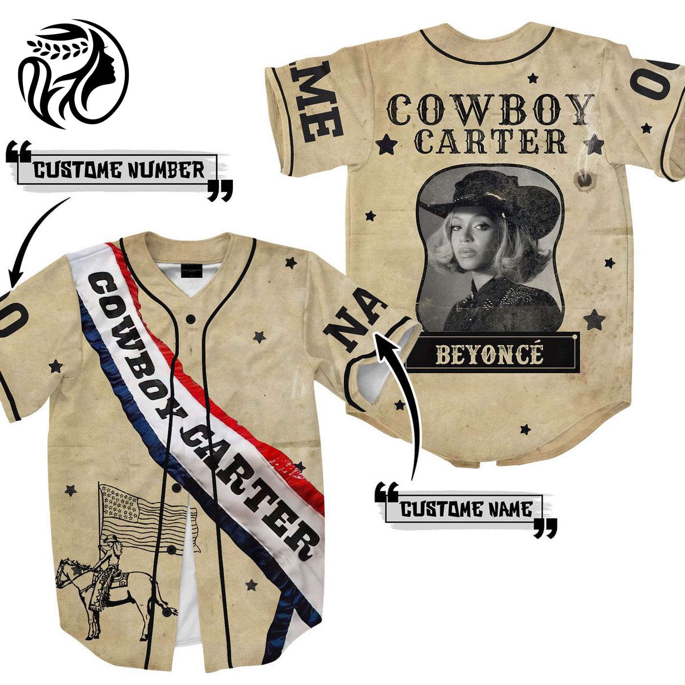 Beyonce Cowboy Carter Baseball Jersey For Men Women And Kids Gift