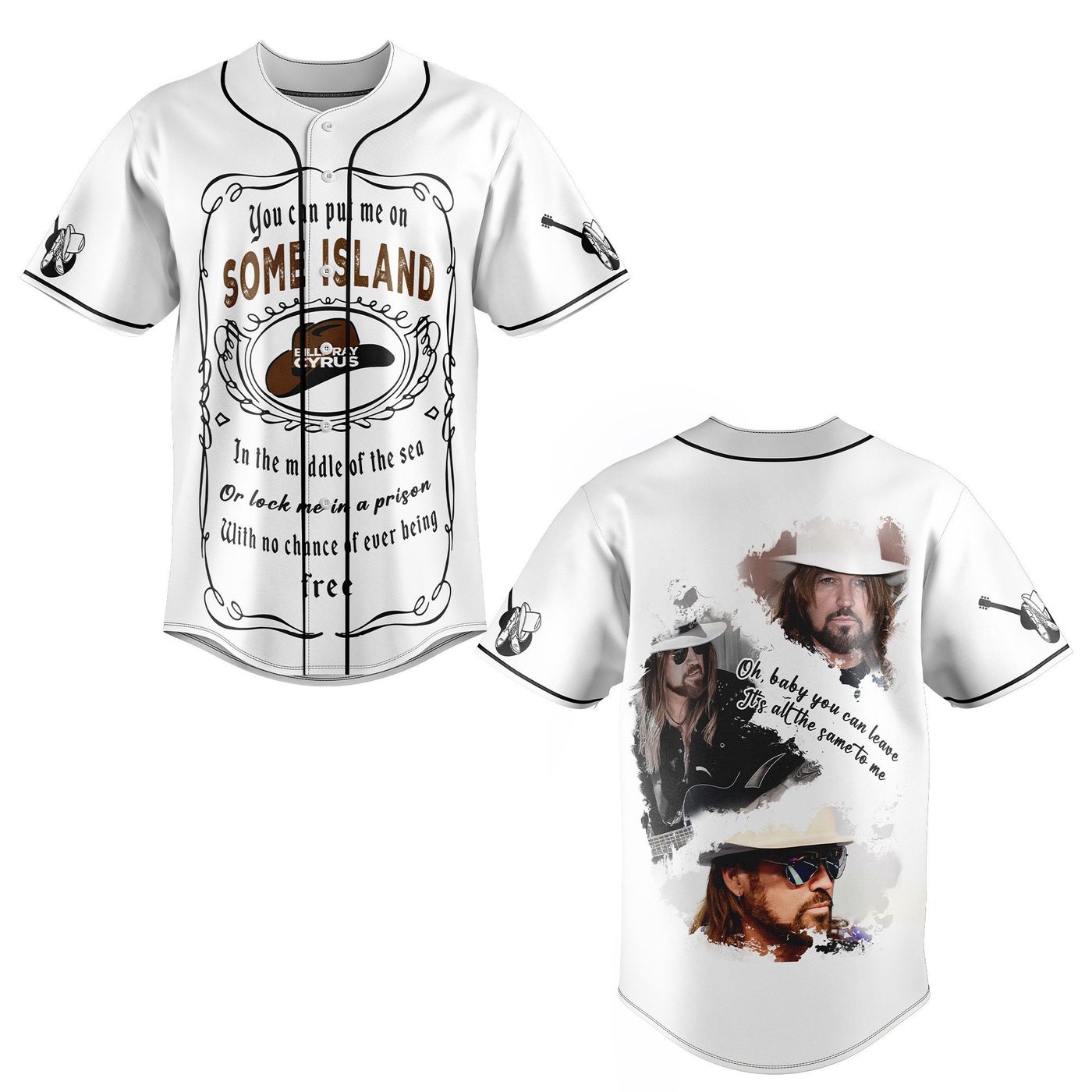 Billy Ray Cyrus Baseball Jersey For Men Women And Kids Gift