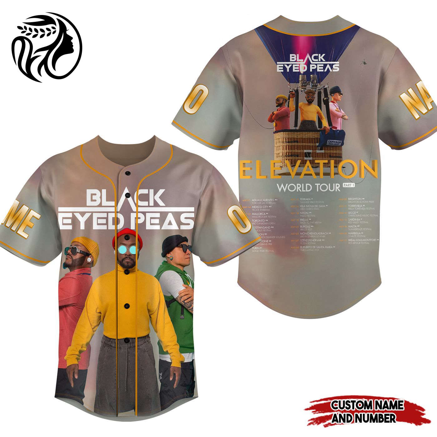 Black Eyed Peas Baseball Jersey For Men Women And Kids Gift