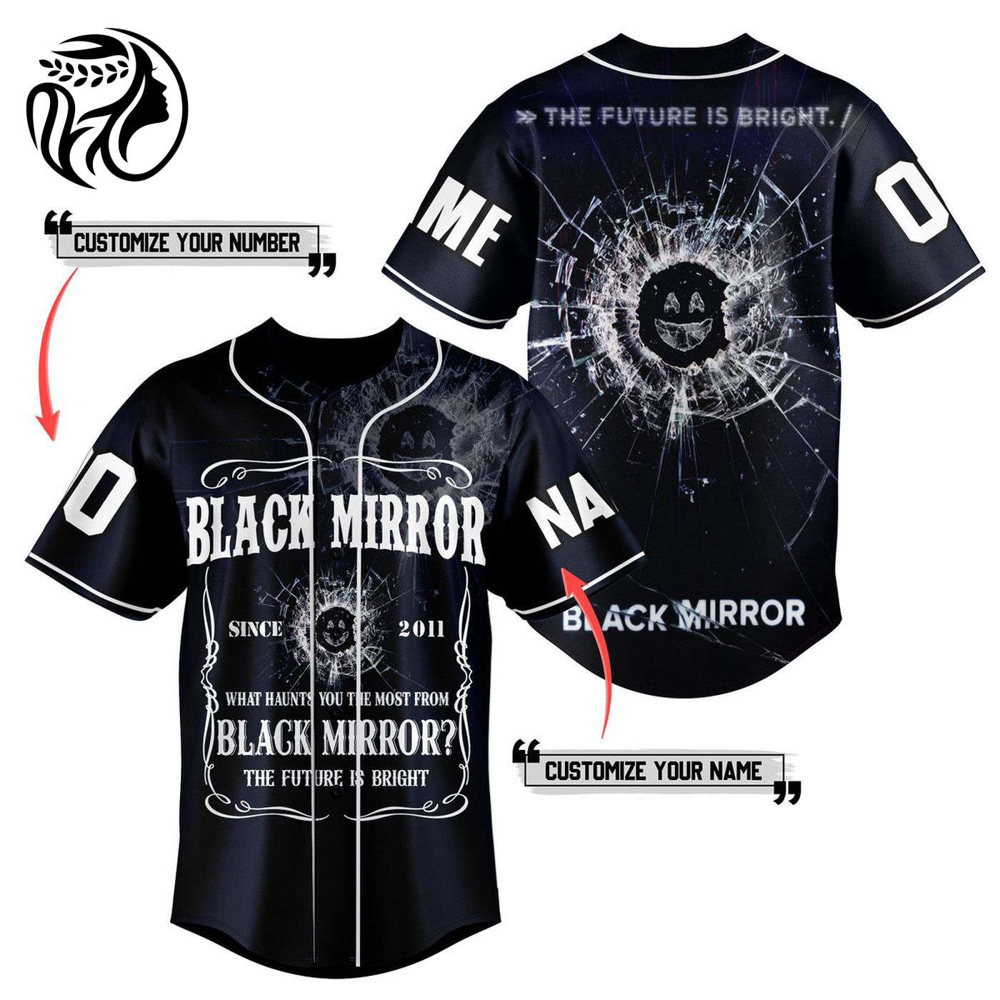 Black Mirror Baseball Jersey For Men Women And Kids Gift