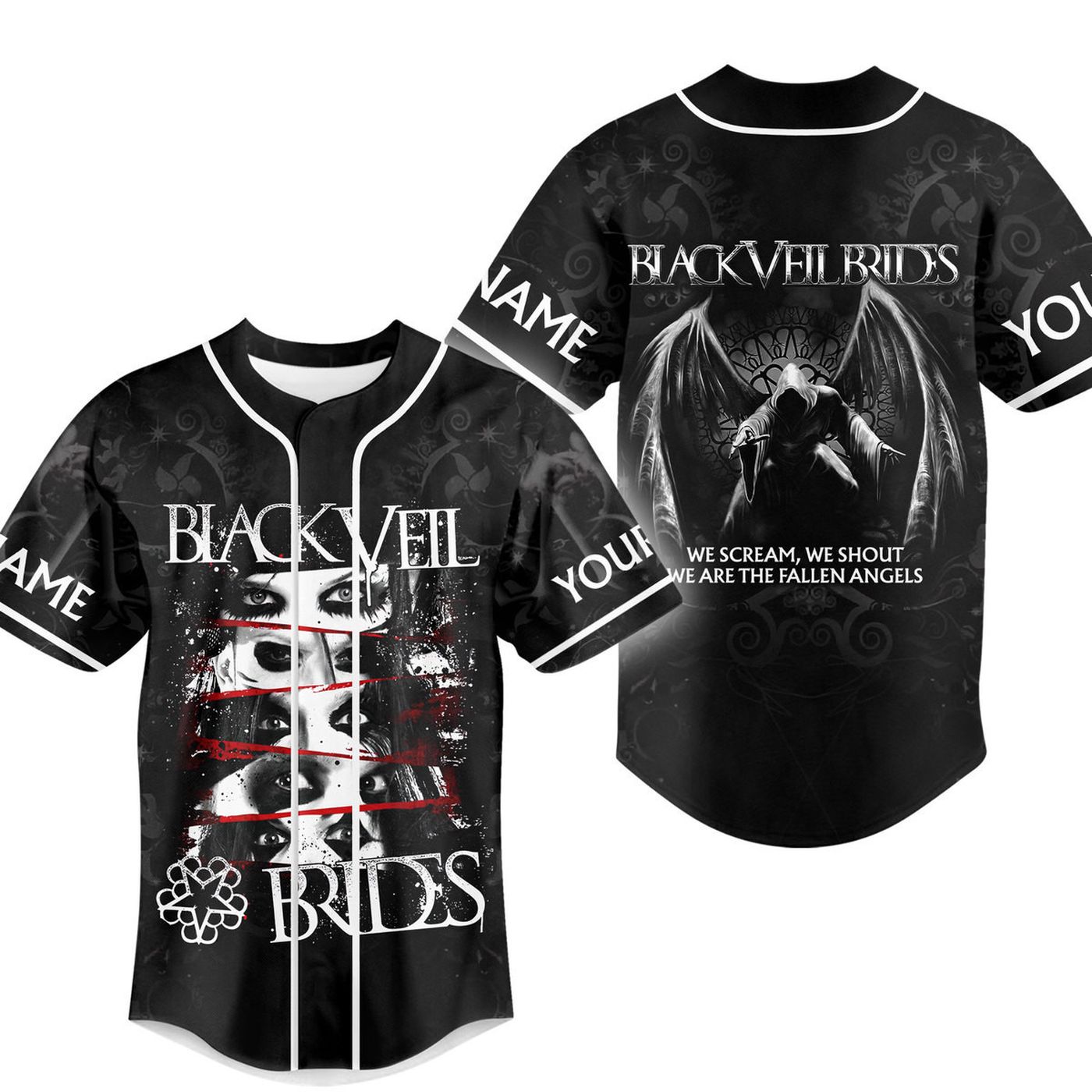 Black Veil Brides Baseball Jersey For Men Women And Kids Gift