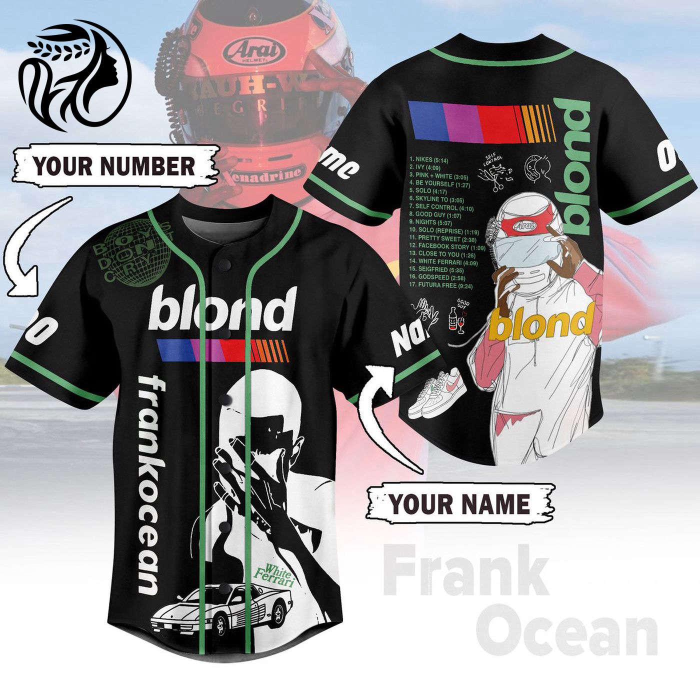 Blond Frankocean Baseball Jersey For Men Women And Kids Gift