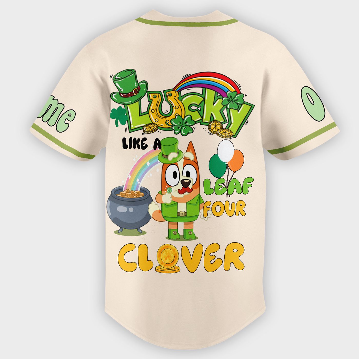 Bluey St. Patrickï¿½ï¿½ï¿½s Day Baseball Jersey For Men Women And Kids Gift