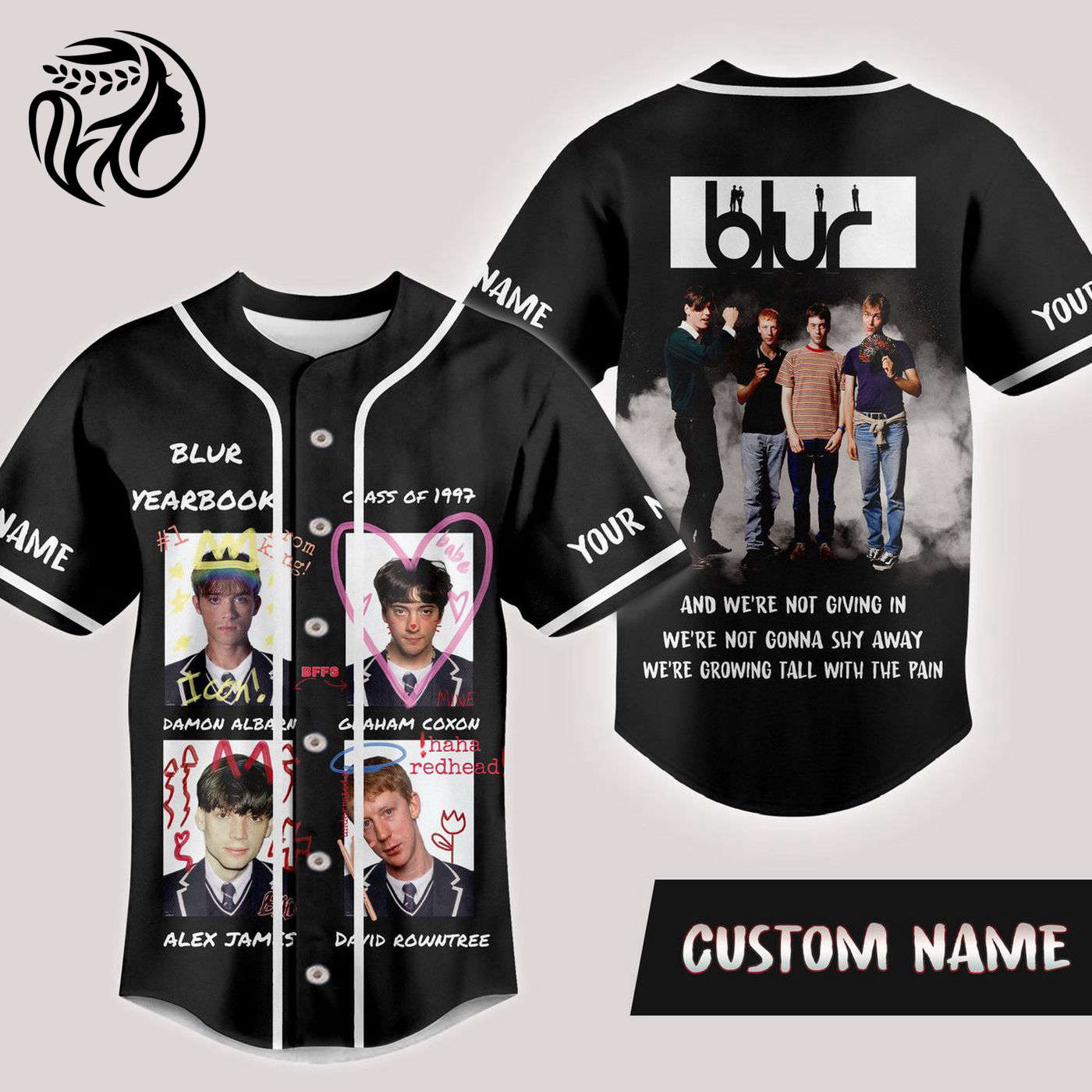 Blur Yearbook Baseball Jersey For Men Women And Kids Gift